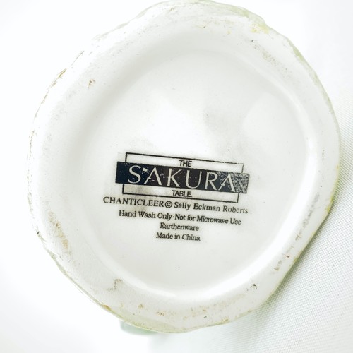 VTG Sakura Table Chanticleer Rooster Chicken Hen Creamer Sally Eckman ADORABLE! - Picture 6 of 6