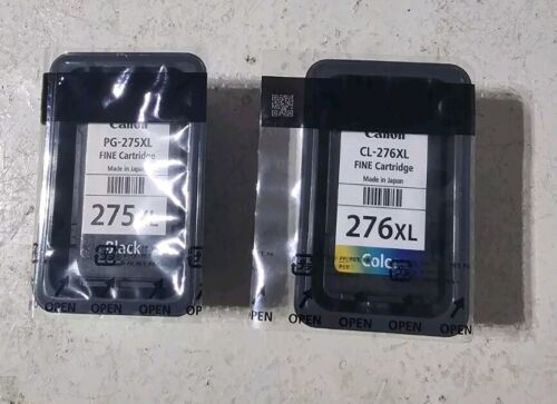 Genuine Canon PG 275XL CL276XL 2-Pk Cartridges Black Color SEALED BOX
