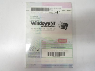 Microsoft Windows NT Workstation IBM 1-2 Processor Edition Microsoft Windows NT Workstation IBM 1-2 Processor Edition