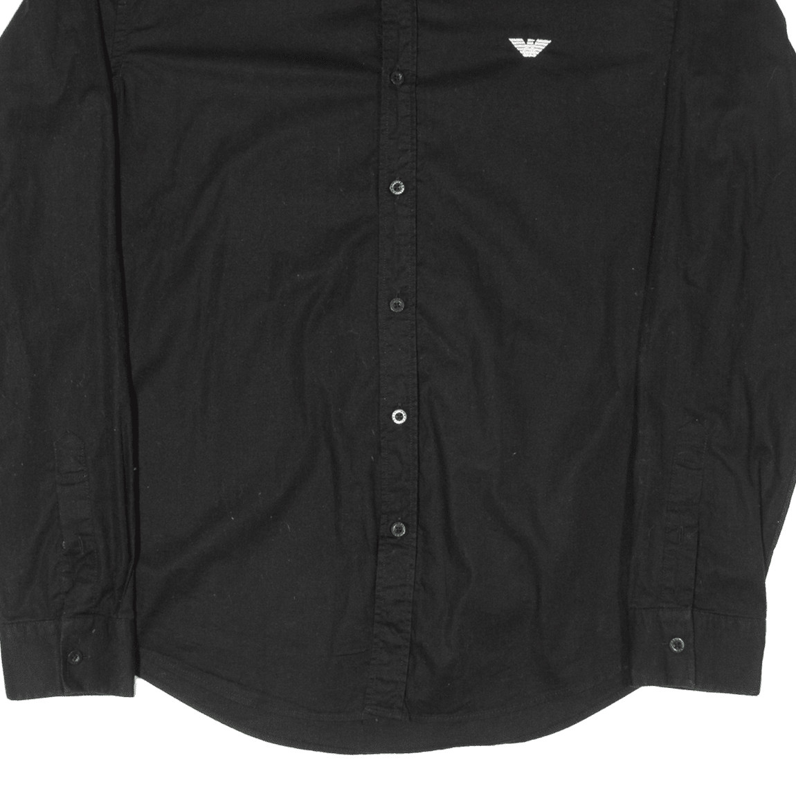 EMPORIO ARMANI Misura Mens Plain Shirt Black Long Sleeve XL eBay