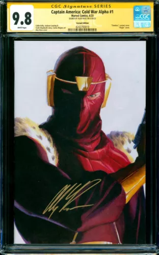 Captain America Cold War Alpha #1 CGC SS 9.8 TIMELESS VARIANT signed Alex Ross