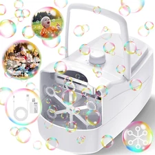 Bubble Machine, Automatic 18000+ per Minute Big Bubbles Blower Maker for Kids To