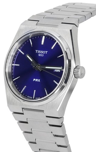 Vendita calda Tissot PRX T-Classic acciaio inox quadrante blu T1372101104100 - Foto 3 di 7