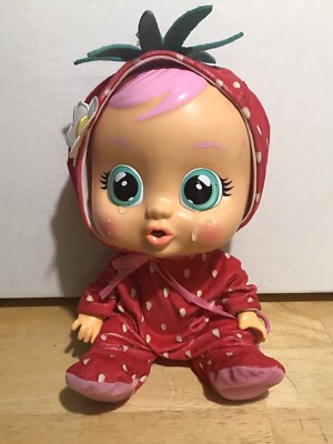 Cry Babies Tutti Frutti Ella The Strawberry 12'' Scented Crying Baby Doll