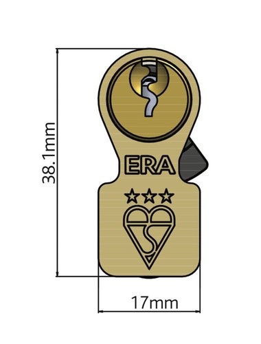 ERA Invincible 3 Star Thumbturn Door Cylinder TS007 - Picture 5 of 9