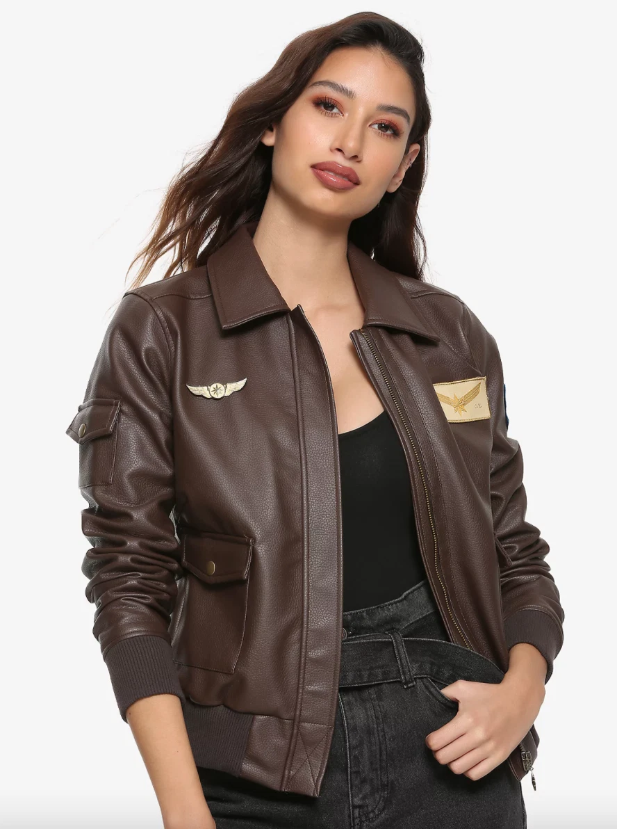 Captain marvel bomber best sale jacket