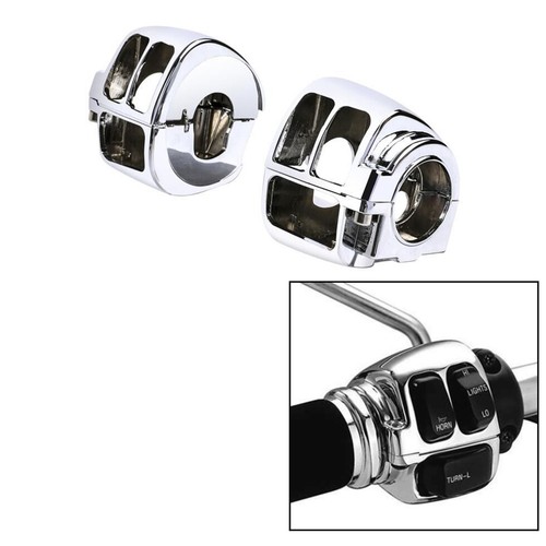 Switch Housings Cover Kit Fit For Harley Dyna Softail Standard Deluxe 1996-2011 - Picture 2 of 9