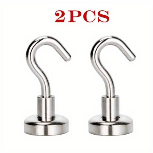 25LBS Heavy Duty Magnetic Hooks Hanger Hold Neodymium Strong Magnet Set UK - Picture 8 of 13
