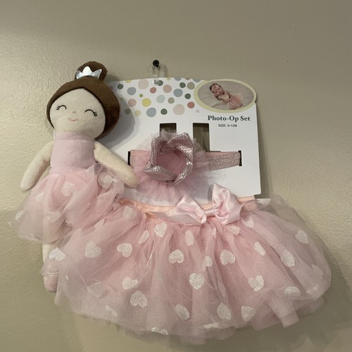 NWT Little Me Baby Girl 3 Piece Tutu Set Princess Photo op, 0-12 months 91