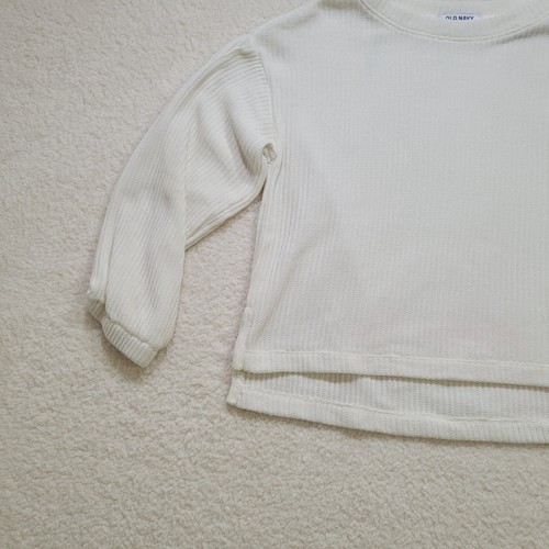 Old Navy Youth L 10-12 Long Sleeve Crew Neck Side Slit Pull Over Sweater - Picture 3 of 13