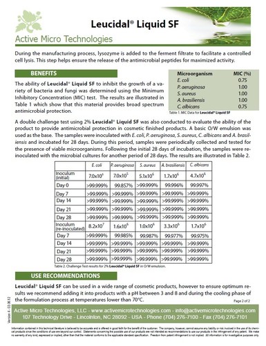 LEUCIDAL® NATURAL ANTIMICROBIAL | Product Preservative| Direct from Manufacturer - Picture 4 of 4