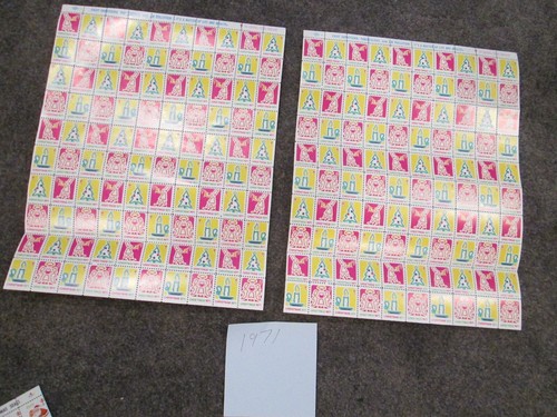 1964, 1967, 1971 USA WEIHNACHTSSIEGEL - BRIEFMARKEN GROSSES LOT mit über 600 Briefmarken - Bild 3 von 3