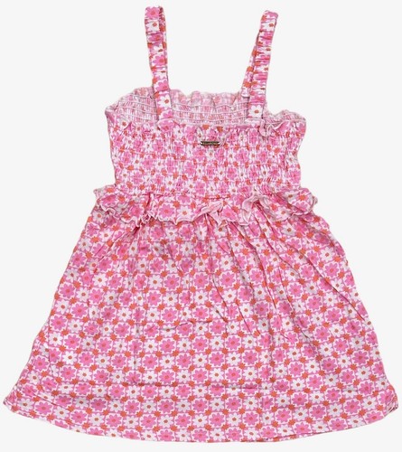 Billabong Kids' Girls' Youth Summer Play Daisy Ruffle Babydoll Fit Pink Dress - Picture 5 of 6