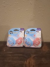 Lot of 2 Tommee Tippee Summer Days Style 4 Total Pacifiers 18-36 months