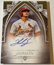 2023 Topps Transcendent - Nolan Gorman - Rookie Auto! 2/20!!!