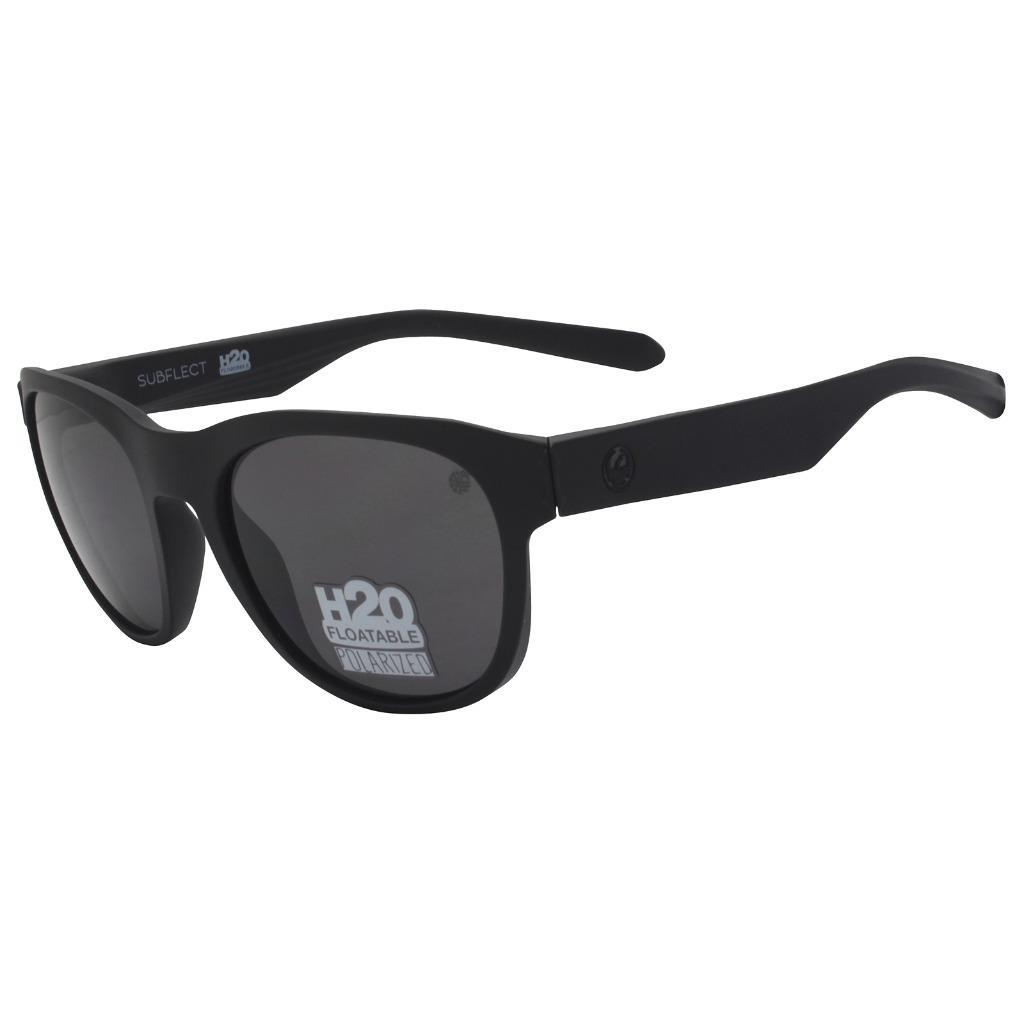 Dragon Polarized Subflect H2O Sunglasses Matte Black with Smoke