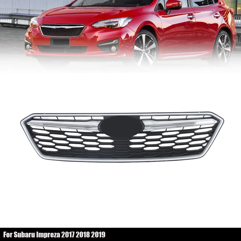 Rejilla Delantera De Malla Negra Mate Para Subaru Impreza 2.0i 2017-2019 (NO Para WRX/STI)