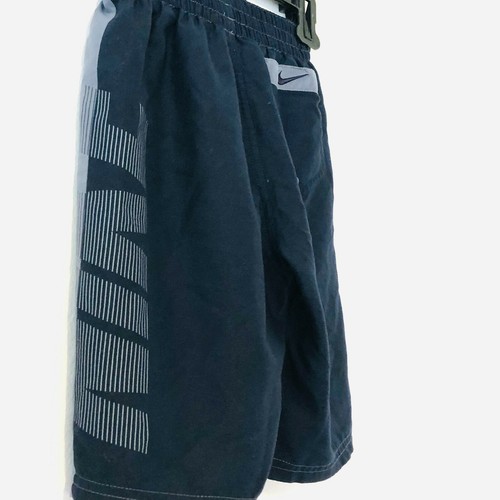 Nike Swim Trunks Shorts w/ Lining Boys Size Sm Gray & Navy Blue - Picture 5 of 8
