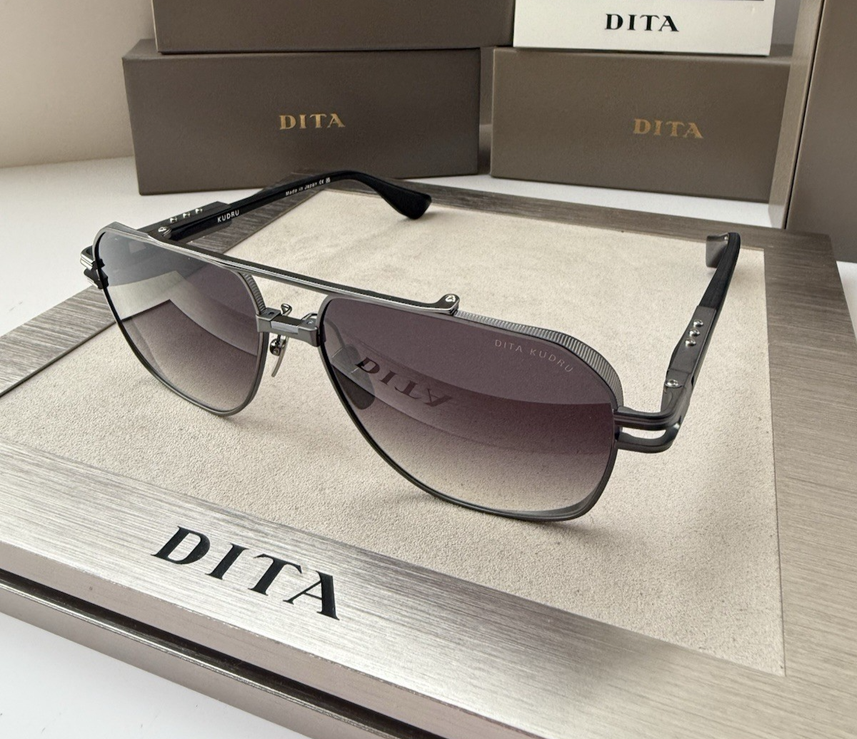 ディータ DITA KUDRU サングラス 61□14-145-155 ブラック シルバー色