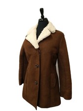 Women's Vintage Sheepskin Coat Size 10