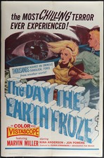 DAY EARTH FROZE MOVIE POSTER ONE SHEET 1963 MARVIN MILLER NINA ANDERSON