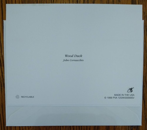 John Cornacchio - Lot of 4 -Northern Cardinal Wood Duck Pheasant Blank Note Card - Picture 9 of 9
