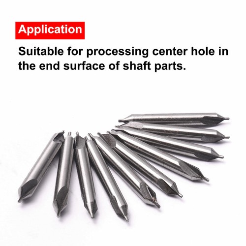 10Pcs 1mm HSS Kombinierte Mittelbohrer Senker 60 ° Winkelbohrer center drill bit - Bild 2 von 5