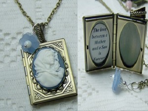mother and son locket