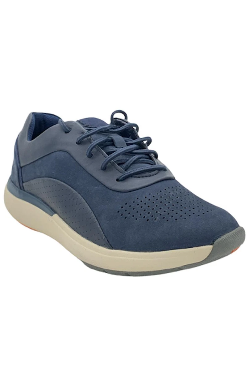 Clarks UNStructured Lace up Sneakers Un cruise Lace Navy eBay