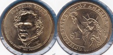 USA 2010-P 1 Dollar Franklin Pierce Presidential KM-475 Manganese-brass BUNC #99
