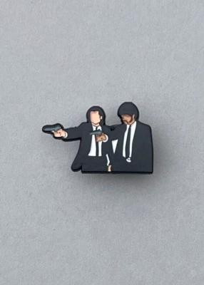MARKENLOS Pin/Anstecknadel/Emaille-Brosche für PULP FICTION/Tarantino* Fans/Rucksack/Duo