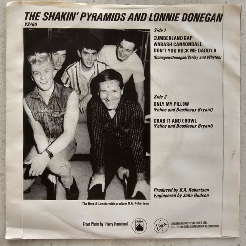 The Shakin' Pyramids & Lonnie Donegan - Cmberland Gap + 4 Tracks - Ex Con 7" P/S - Picture 2 of 6