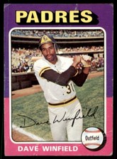 1975 Topps Dave Winfield San Diego Padres #61