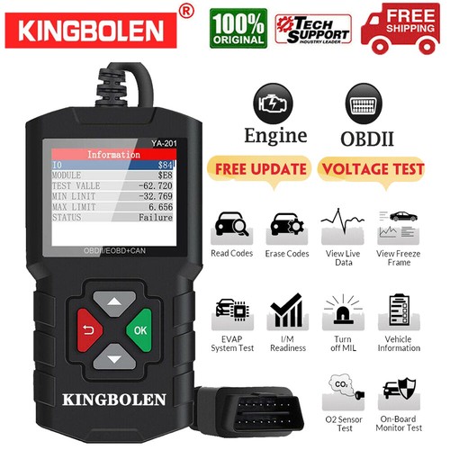 KINGBOLEN OBD2 Scanner OBD Code Reader Car Check Engine Fault ...