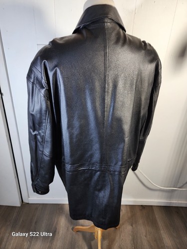 David Taylor Men's Sz XL Black Color Genuine Leather Coat SH17 - Picture 18 of 24