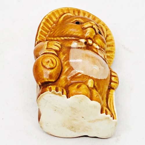 Japanese Tanuki Ceramic Raccoon Netsuke Incense Stick Stand Holder Toothpick JAP - Picture 8 of 12