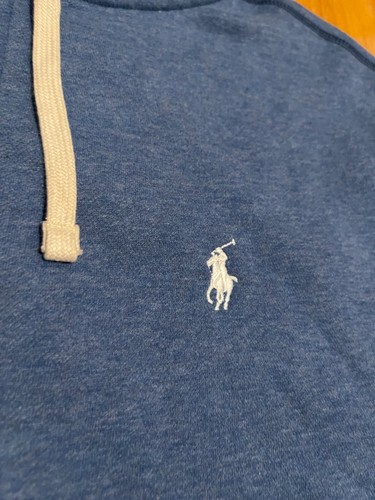 NEW POLO RALPH LAUREN MAGIC FLEECE FULL ZIP HOODIE BLUE MEN SIZE MEDIUM - Picture 2 of 5