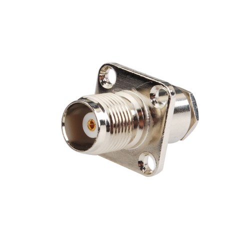 TNC Clamp Jack female 4 hole Panel Mount connector for LMR195 RG58 RG400 cable - Picture 1 of 3