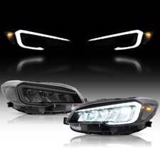 VLAND CLEAR FULL LED Reflector Headlights For 2015-21 Subaru WRX STI W/Animation