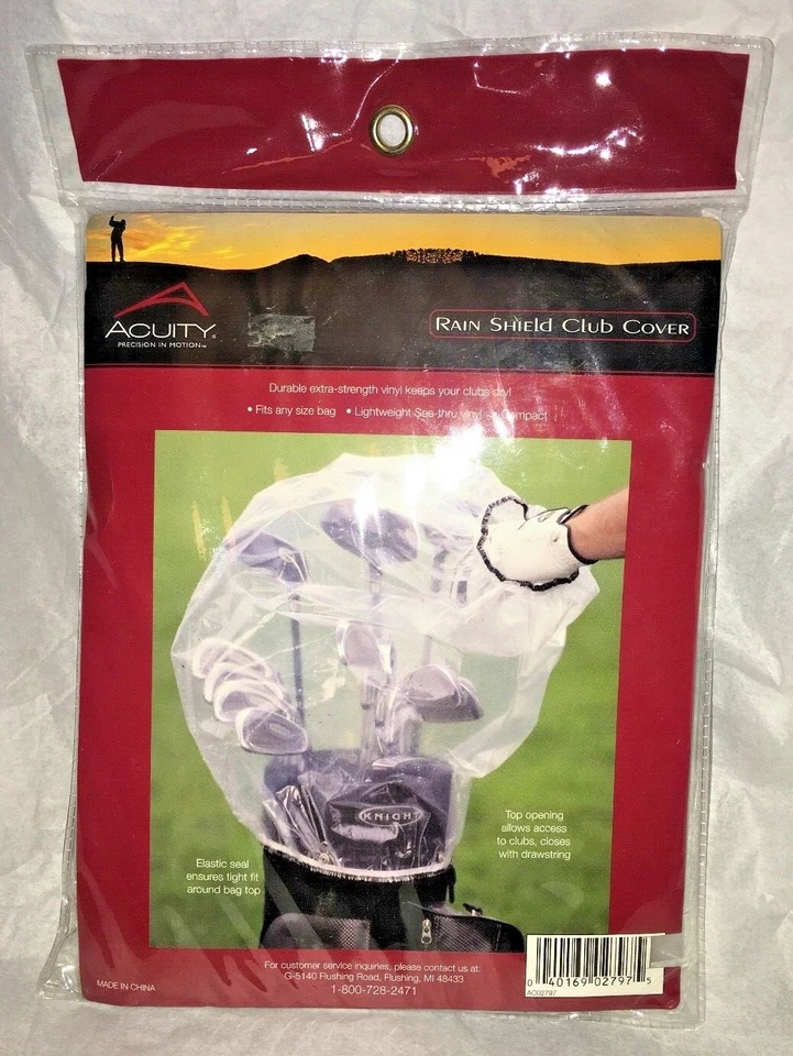 Golf Club Rain Shield - Clear Easy Access - Keep clubs dry - ACUITY - NEW - Image 2 of 4