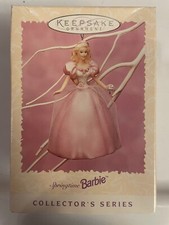 VTG Hallmark Keepsake Ornament Springtime Barbie 1996 Easter Pink, New in Box 