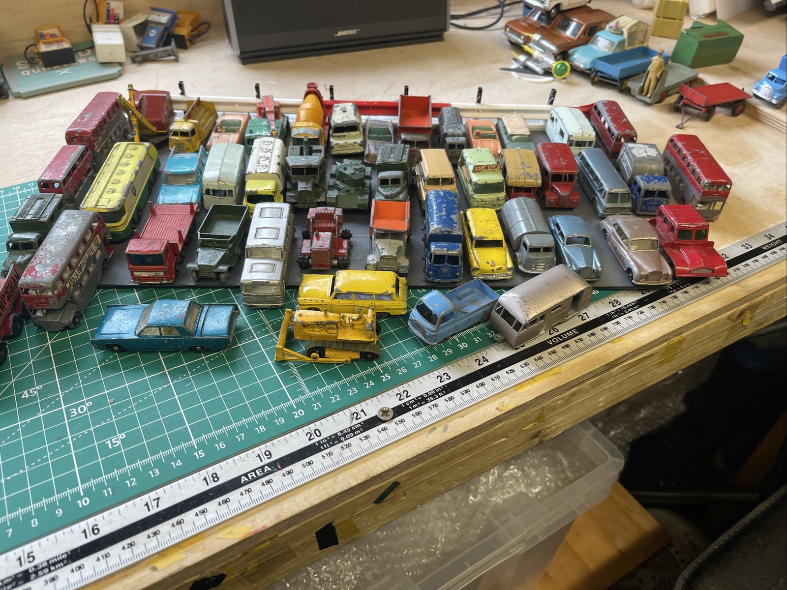 Job Lot Lesney Matchbox Series cars vans etc. For SPARES or REPAIR