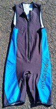 Henderson Aquatics USA Men's Adult Neoprene Shorty Wetsuit Size S Black/Blue