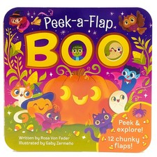 Boo Halloween Lift-a-Flap Board Book Ages 0-4