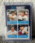 2024 Topps Heritage Yankees Team Card Aaron Judge Juan Soto Anthony Volpe