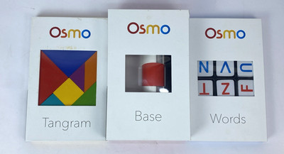 Osmo Little Genius Starter Kit For iPad Includes Base, Tangram, & Words Complete