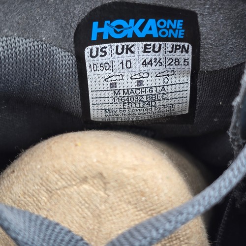 Hoka One One Mach 6 LA Zapatos Para Hombre 10.5 D Negros Correr Tenis Atléticos - Imagen 9 de 10