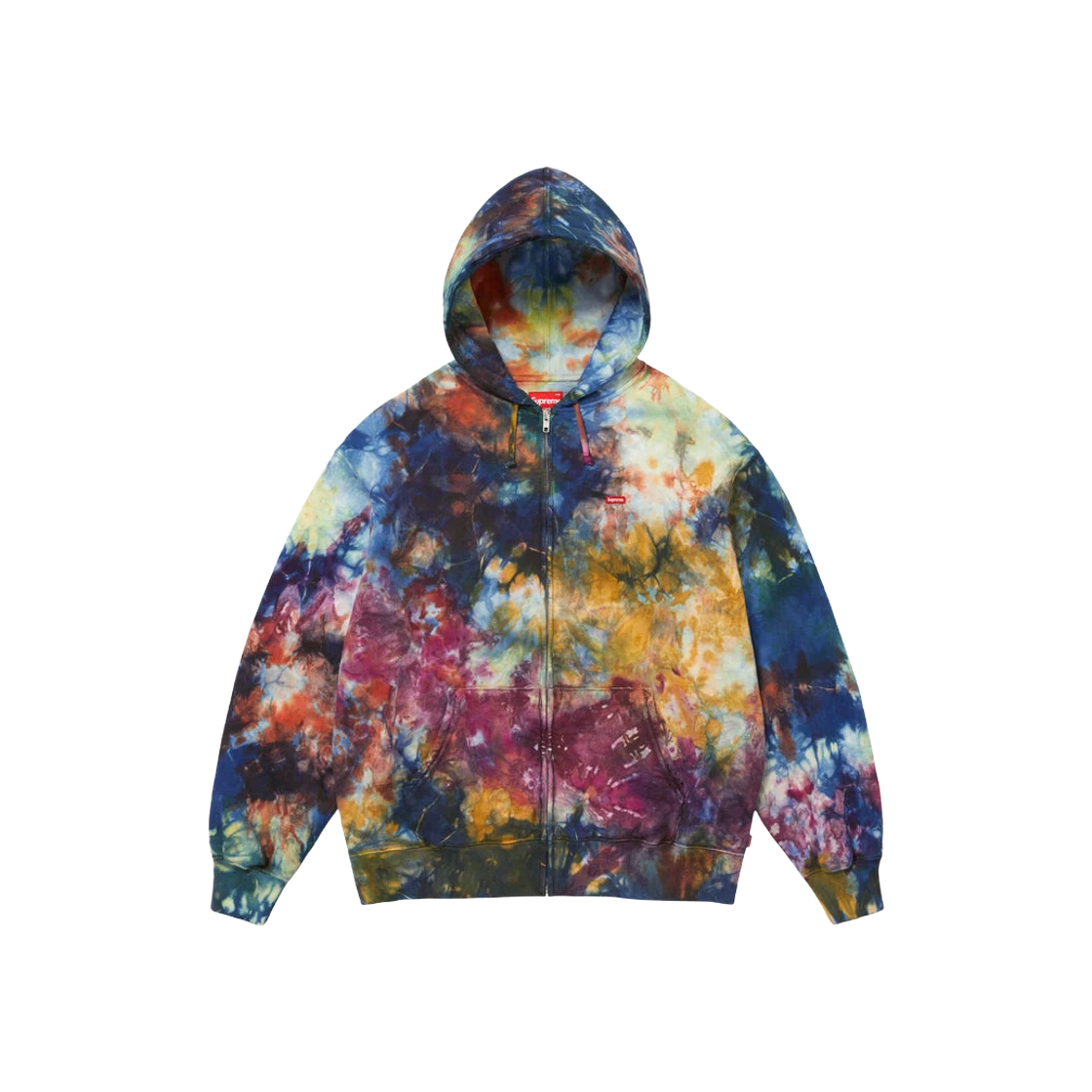 Sweat à capuche zippé Supreme overdyed petite boîte multicolore   24SS