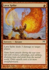 Lava Spike - Medium Play MTG Champions of Kamigawa
