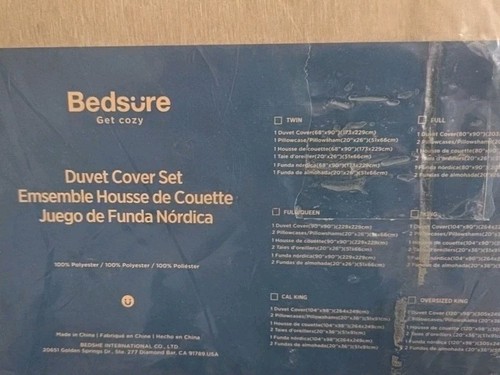 New Bedsure Luxury Duvet Cover Set,Queen Size Ensemble - Picture 8 of 8